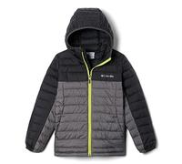 Columbia Youth Boys Silver Falls Hooded Jacket Hooded Puffer Jacket, City Grey x Shark, Size S