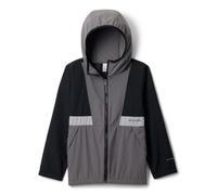Columbia Youth Boys Spire Valley Windbreaker, Lightweight Windbreaker Jacket, Black/City Grey/Columbia Grey, XS