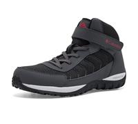 Columbia Youth Dart Canyon Mid, Black/Mountain Red, 4.5 Regular