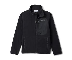 Columbia Youth Fast Trek 5 Full Zip, Full Zip Fleece Jacket, Black, Medium