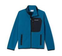 Columbia Youth Fast Trek 5 Full Zip, Full Zip Fleece Jacket, Phoenix Blue/Black, Large