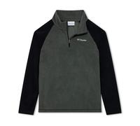 Columbia Youth Glacial Half Zip | Lightweight microfleece half-zip for everyday warmth; Color: City Grey, Shark, Size: XXS