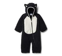 Columbia Youth Infant Foxy Baby Sherpa Bunting, Fleece romper, Black/Chalk, 12/18