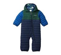 Columbia Youth Infant Powder Lite 2 Reversible Bunting, Snowsuit Romper, Collegiate Navy/Rain Forest/Mountain Blue, 6/12 Months