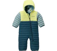 Columbia Youth Infant Powder Lite 2 Reversible Bunting, Snowsuit Romper, Everblue/Neon Light/Crushed Blue, 12/18 Months