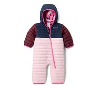 Columbia Youth Infant Powder Lite 2 Reversible Bunting, Snowsuit Romper, Satin Pink/Collegiate Navy/Rich Wine, 0/3 Months