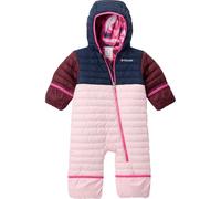 Columbia Youth Infant Powder Lite 2 Reversible Bunting, Snowsuit Romper, Satin Pink/Collegiate Navy/Rich Wine, 6/12 Months