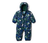 Columbia Youth Infant Snuggly Bunny 2 Bunting, Snowsuit Romper, Collegiate Navy Dinoflauge/Rain Forest, 18/24 Months