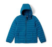 Columbia Youth Powder Pass Hooded Jacket, Hooded Puffer Jacket, Phoenix Blue, Small