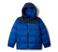 Columbia Youth Puffect Hooded Jacket, Hooded Puffer Jacket, Mountain Blue/Collegiate Navy, X-Small