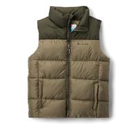 Columbia Youth Puffect Vest, Puffer Vest Body Warmer, Stone Green/Greenscape, Small
