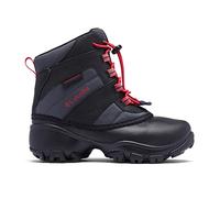 Columbia Youth Unisex Little CHILDRENS ROPE TOW III WATERPROOF Boots, Dark Grey, Mountain Red, 9