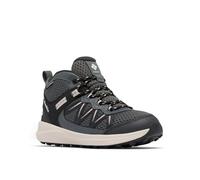 Columbia Youth Unisex Peakfreak Rush Mid Waterproof, Waterproof Mid Rise Trekking and Hiking Boots, Black/Grill, 1