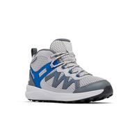 Columbia Youth Unisex Peakfreak Rush Mid Waterproof, Waterproof Mid Rise Trekking and Hiking Boots, Columbia Grey/Mountain Blue, 3