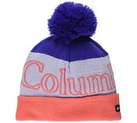 Columbia Youth Unisex Polar Powder Beanie, Clematis Blue/Snowdrift/Hot Coral, O/S