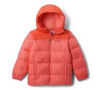 Columbia Youth Unisex Puffect Hooded Jacket, Hooded Puffer Jacket, Hot Coral, Zing, S
