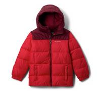 Columbia Youth Unisex Puffect Hooded Jacket, Hooded Puffer Jacket, Mountain Red, Rich Wine, XXS