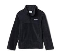 Columbia Youth Unisex Steens Mtn 1/4 Snap Fleece Pull-over, Black, XS