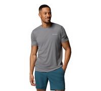 Columbia Zero Rules Light Short Sleeve T-Shirt Dark Smoke Grey - L