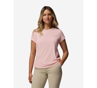 Columbia Zero Rules Light Short Sleeve T-Shirt Light Pastel Pink Women - L
