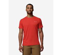 Columbia Zero Rules Light Short Sleeve T-Shirt Orange Red - M