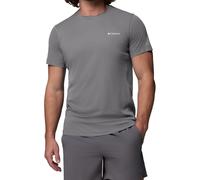 Columbia Men's Zero Rules Light Short Sleeve Crew, Technical Short Sleeve T-Shirt, City Grey, X-Large