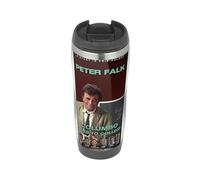 Columbo Goes to College - Travel Mug, Thermal Insulated Cup for Hot and Cold Beverages Detective TV Classic Inspired Design Retro Crime Show Fan Gift