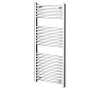 Columbus Curved Heated Towel Rail | Chrome | Mild Steel | 1200mm x 600mm