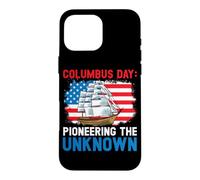 Columbus Day: Pioneering The Unknown Columbus Day Case for iPhone 16 Pro Max