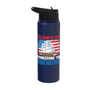 Columbus Day: Pioneering The Unknown Columbus Day Stainless Steel Insulated Water Bottle