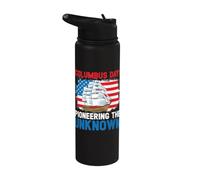 Columbus Day: Pioneering The Unknown Columbus Day Stainless Steel Insulated Water Bottle