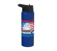 Columbus Day: Pioneering The Unknown Columbus Day Stainless Steel Insulated Water Bottle