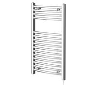 Columbus Electric Heated Towel Rail | Chrome | Mild Steel | 800mm x 500mm