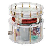 Columbus Electromagnetic Eddy Currents Egg, Tesla Columbus Eggs, with Tesla Rotating Magnetic Field, 35mm Solid Copper Ball, Acrylic Construction, for Teaching, Gifts, Science Experiments