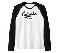 Columbus Ohio Cleveland State Canton Youngstown 614 Sports Raglan Baseball Tee
