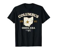 Columbus Ohio Distressed Design T-Shirt