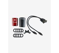 Columbus Outdoor Light Set Black Red