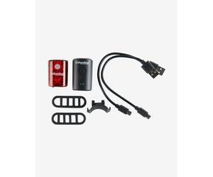 Columbus Outdoor Light Set Black Red