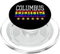 Columbus Pride Ohio Gay Lesbian Queer LGBT Rainbow Flag PopSockets PopGrip for MagSafe
