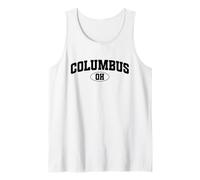 Columbus, Simple Arched Text Graphic Tank Top