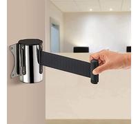 Column Queue Retractable Belt Barrier Retractable barrier belt,Cordon tape,Barrier Belt Retractable Pull Out Queue Belt 2/3/5M Stainless Steel Crowd Control Belt for Museum, Factory, Cinema