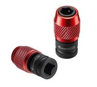 ColumPRO 2PCS Impact Wrench Adapters, 1/4” square Drive to 1/4” Hex Shank Converter, Quick Change Bit Holder Adapter for Impact Wrench, Ratchet Wrench