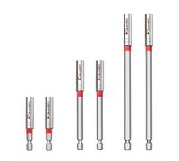 ColumPRO 6-Piece Magnetic Bit Extension Set | 60mm, 100mm, 150mm Hex Shank S2 Steel | Magnetic Drill Bit Holders for Daily Drilling & Screw Removal