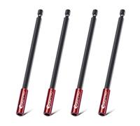 ColumPRO Set of 4 Magnetic Bit Holders 300 mm S2 Steel Bit Extension Extra Long Robust Bit Holder Screwdriver Extension without Bending for Impact Wrench 1/4 Inch Hex