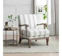 Colwell Gaia Textured Stripe Natural Fabric Armchair