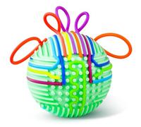 COLWINKU Sensory Activity Ball with 16 Silicone Sticks, Fidget Toys for Kids Adults, Autism Sensory Toys ADHD, Anxiety, Stress Relief, Travel-Friendly Toy Ideal Home Birthdays Light Green