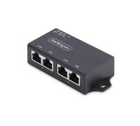 com 2 Port PoE Injector 10/100/1000Mbps PoE/PoE (802.3af/at) 4x 10/100/1000BASE