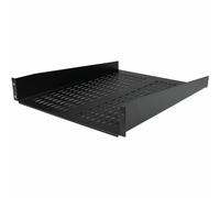 com 2U Server Rack Shelf Universal Vented Rack Mount Cantilever Tray for 19