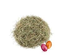com-four® 100g mountain meadow hay for Easter nests - Easter decorations for handicrafts - natural Easter grass for Easter baskets (Set4 - mountain meadow hay - 100g)