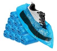 com-four® 100x disposable overshoes 3g per overshoe - plastic overshoes - waterproof disposable overshoes - one size fits all